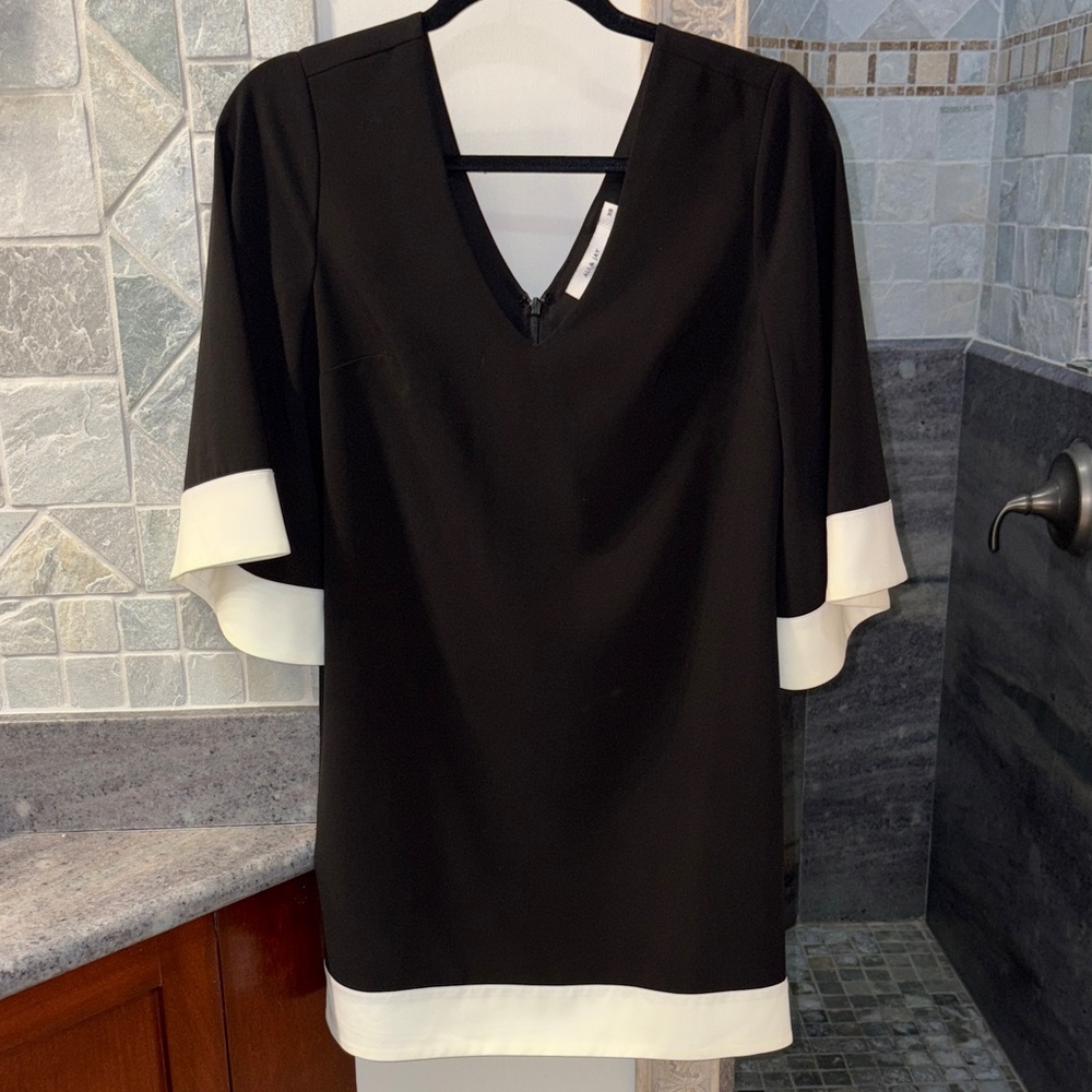 Elegant Black and White Women's dress